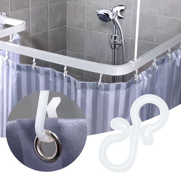 Christmas Light Clips, Gutter Hanger Hooks, Plastic Outdoor Light Clips, Weatherproof S Clips for Hanging Outdoor String Lights, Rope Lights, Xmas Tree Decoration, 100 Pcs, 1.33x0.71"