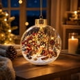 thumbnail image 1 of Christmas Light Up Crystal Clear Ornament Balls - Magic Winter World Scene, 3.15" Xmas Tree Hanging Decor with Warm Light, Reusable Sturdy Decor for Xmas Tree Home Mantel Window Festive Party, 1 of 6