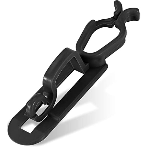 Christmas Light Gutter Clip Outdoor Shingle Clips 80 Pieces Holiday Hanger Hooks Compatible with C9 C7 C6 for Roof, Roof Ridge Line, Fence (Black)