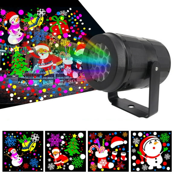 Christmas Light Projector with 16 Pattern Slide LED Projection Lamp for Christmas Party Projector Lights Party Decoration