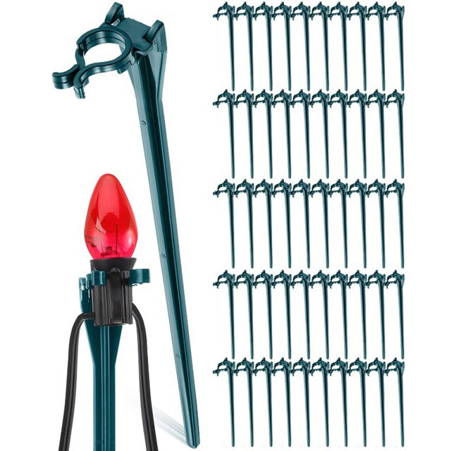 Christmas Light Stake Universal Patio Lawn Holiday Light Stake C7 C9
