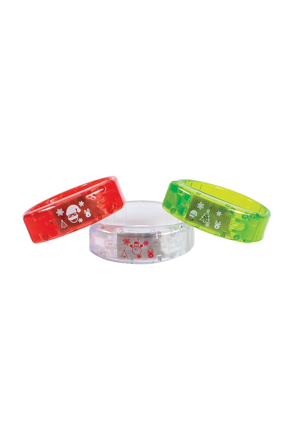 Christmas Light-Up Bracelets - 12 Pieces - Less Than Perfect