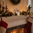 thumbnail image 1 of Christmas Light Up Ceramic Village,Led Lighted White Snow House Porcelain Ornament,Winter Christmas Glowing Decor for Mantel Tabletop, 1 of 6