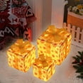 Christmas Lighted Boxes Remote Control Set Of 3 LED Up Decor Outdoor Up