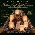 thumbnail image 1 of Christmas Lighted Centerpiece with Flameless Candle Glow, LED Lighted Centerpiece for Holiday Table Topper and Mantel Decor, 1 of 7