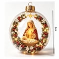 thumbnail image 1 of Christmas Lighted Decorative Ball, LED Glowing Ornament for Tree Window Ceiling Porch, Battery Powered Festive Light Ball for Holiday Party Home Ambiance Enhancement,Z022, 1 of 7