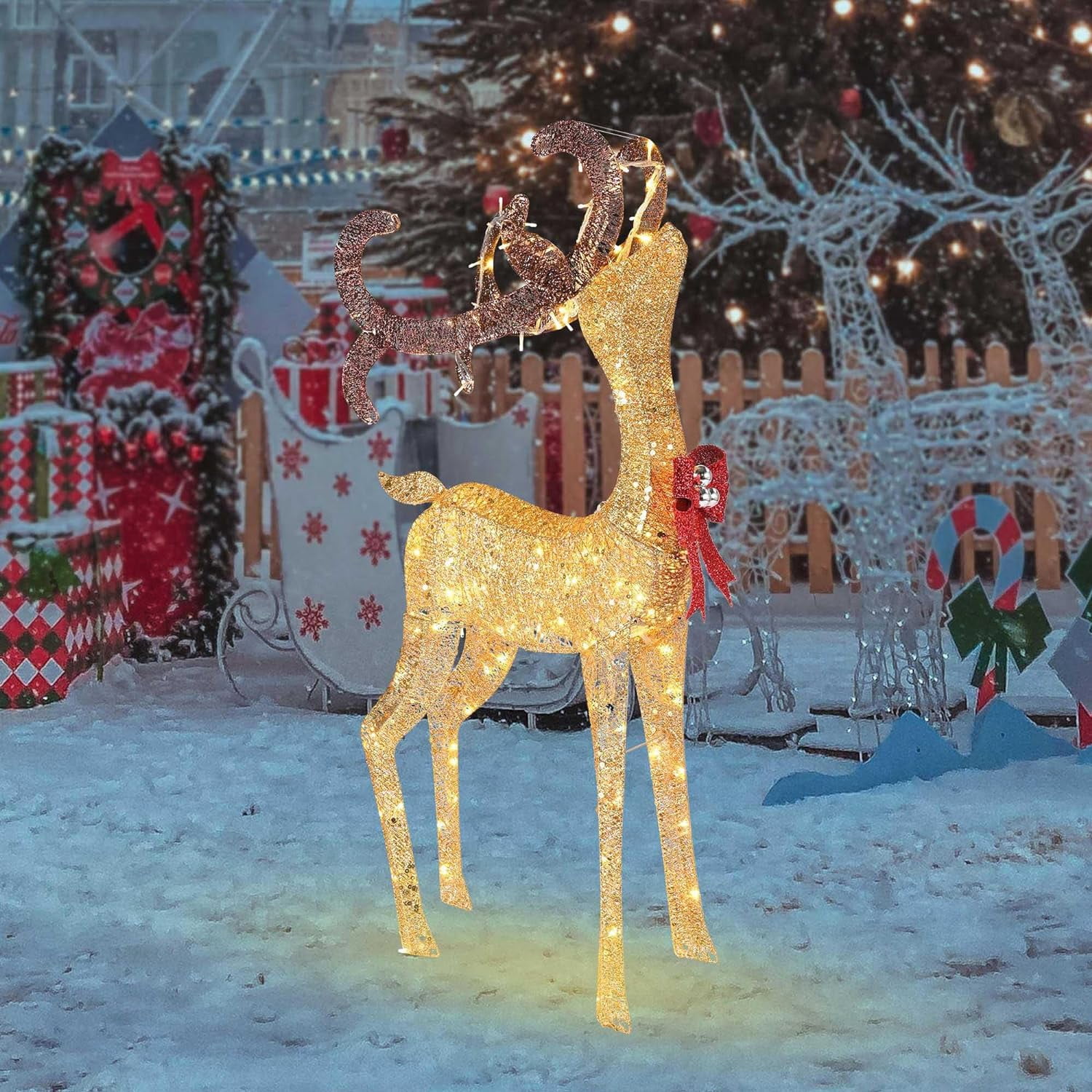 Christmas Lighted Deer 