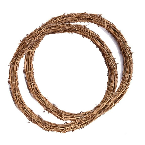 Christmas Lighted Garland, Natural Rattan Garland DIY Christmas Rattan Front Door Wall Hanging Decoration Christmas Decorations