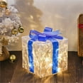 thumbnail image 1 of Christmas Lighted Gift Boxes, Christmas Decorations Indoor Outdoor 50 LED Transparent Lighted Boxes for Christmas Tree Decorations, 1 of 3