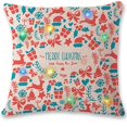 Christmas Lighting LED Cushion christmas garland Cover christmas cards