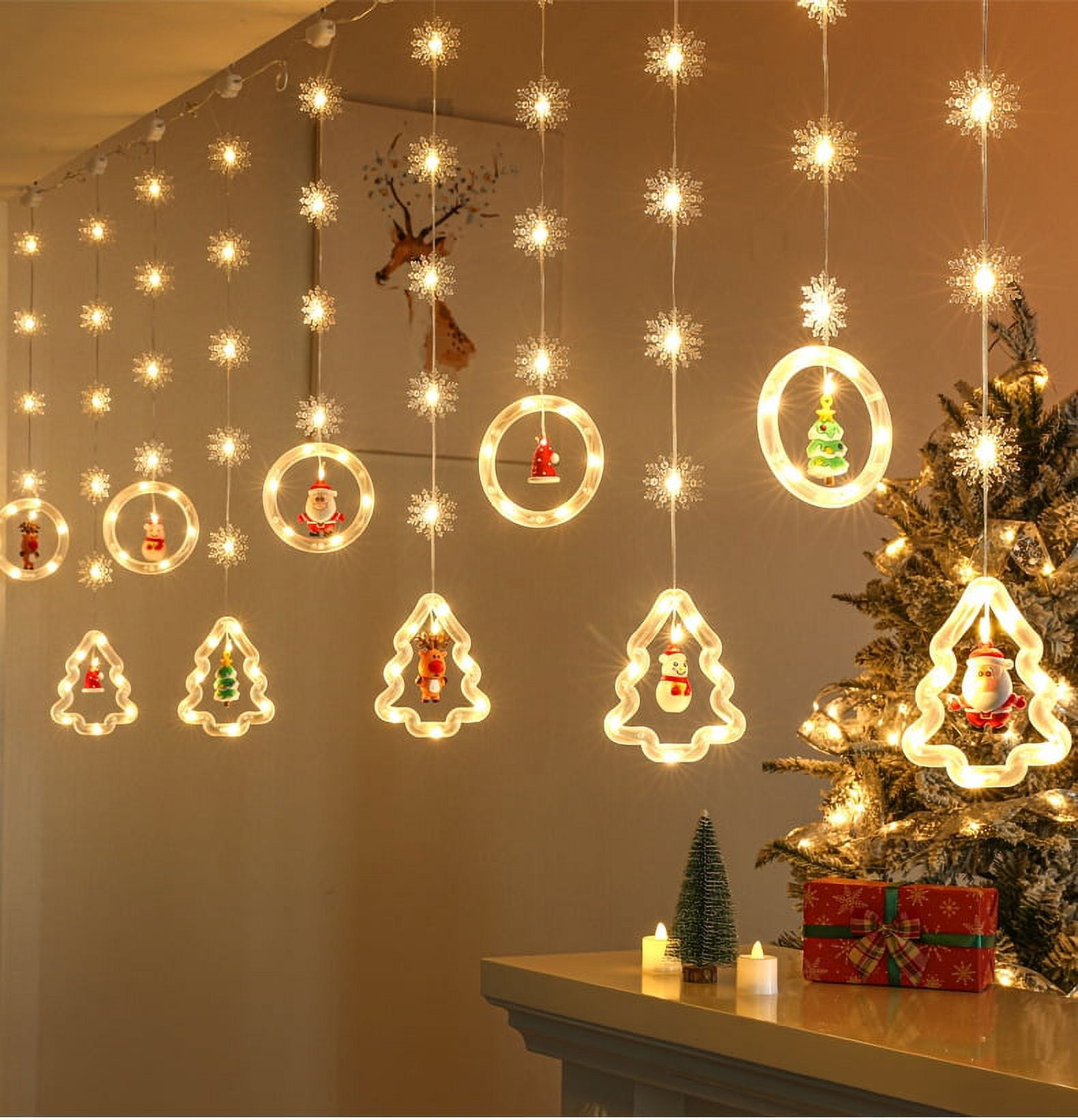 Christmas Lights, 10 Ft 120 Flashing LED Christmas Tree Light, 10