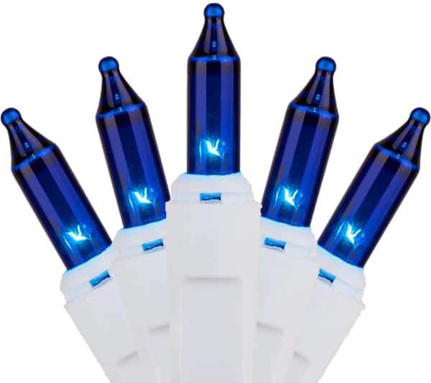 Christmas Lights 100Bulb 20 Ft White Wire Mini Indoor/Outdoor