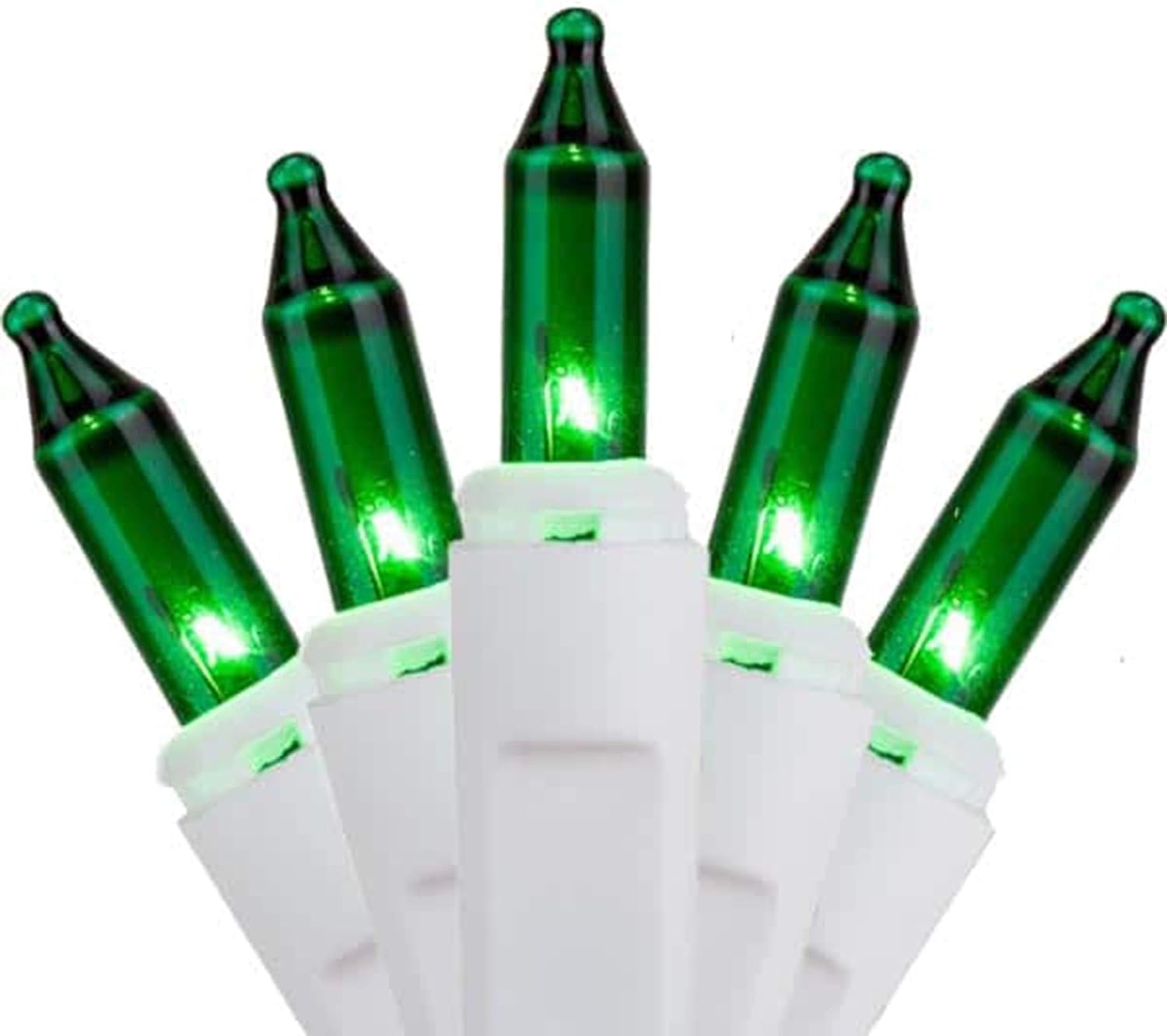 Christmas Lights 100Bulb 20 Ft White Wire Mini Indoor/Outdoor