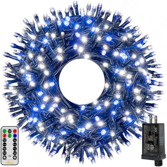 Christmas Lights, 500LED 164FT Long Christmas Tree Lights with 8 Modes Remote Timer IP44 Waterproof, Outdoor Christmas Lights for Tree House Yard Outside Xmas Decorations Warm White