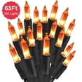 thumbnail image 1 of Scidweet Halloween Lights, 63 ft 300 LED Twinkle String Lights for Halloween Decorations, Orange, 1 of 6