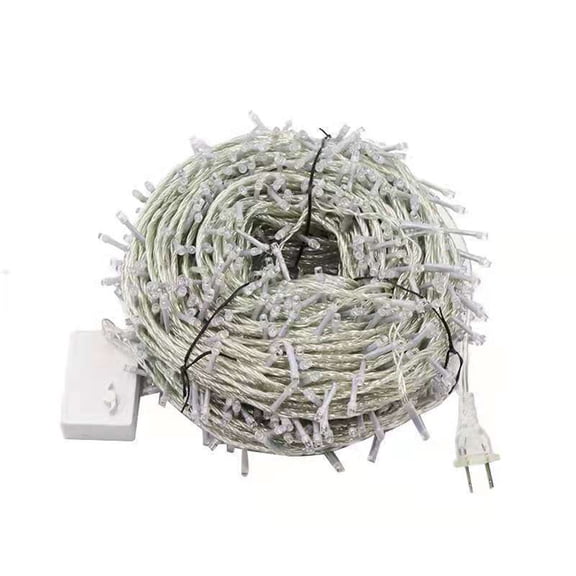 Christmas Lights 66ft 200 LED Indoor Outdoor, Plug in Fairy String Lights Clear Wire, 8 Modes Christmas Tree Lights for Xmas Tree Wedding Party Room Easter Christmas Decorations