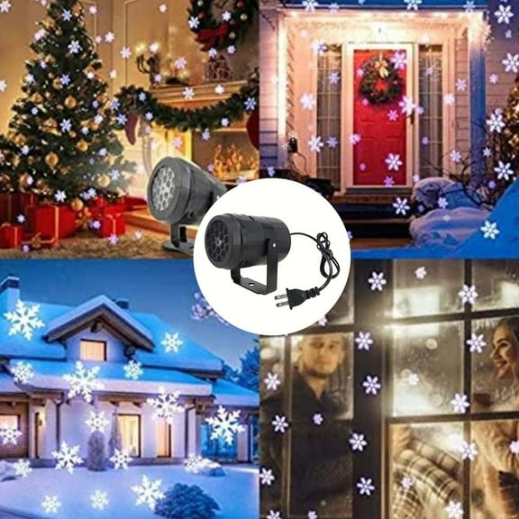 Christmas Lights, Christmas Projector Lights Outdoor LED Snowflake Projector Lights Christmas Decorations Yard for Xmas Party Patio Stage Holiday Carnival