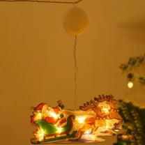 Christmas Lights,Christmas Window Decoration Lights Battery Operated (Not Include Battery ),Christmas Hanging Lights Decor For Hallway, Patio, Restaurant, Mall, Office,Cars,14.17*9.64in