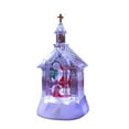 thumbnail image 1 of Christmas Lights New Christmas Decoration Santa Claus Crystal Church Luminous Snowy Lamp Christmas Gift锛?0ML, 1 of 4