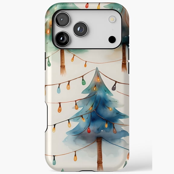 Christmas Lights Glow Case for iPhone 11 12 13 14 15 16 17 Pro Max