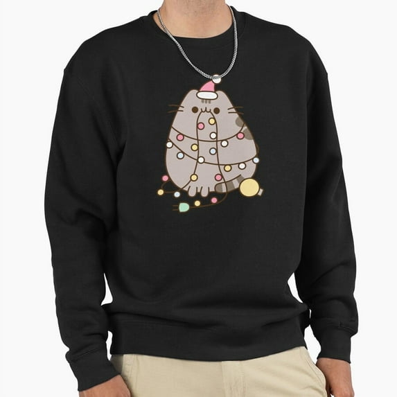 Christmas Lights Holiday Graphic Unisex Sweatshirt Retro Vintage Aesthetic Art Gift - Relaxed Look G14768, Up to Size 5XL