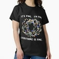 thumbnail image 1 of Christmas Lights I'm Fine Everything Is Fine Funny Xmas Twisted Unisex T-Shirt up to Size 5XL, 1 of 2