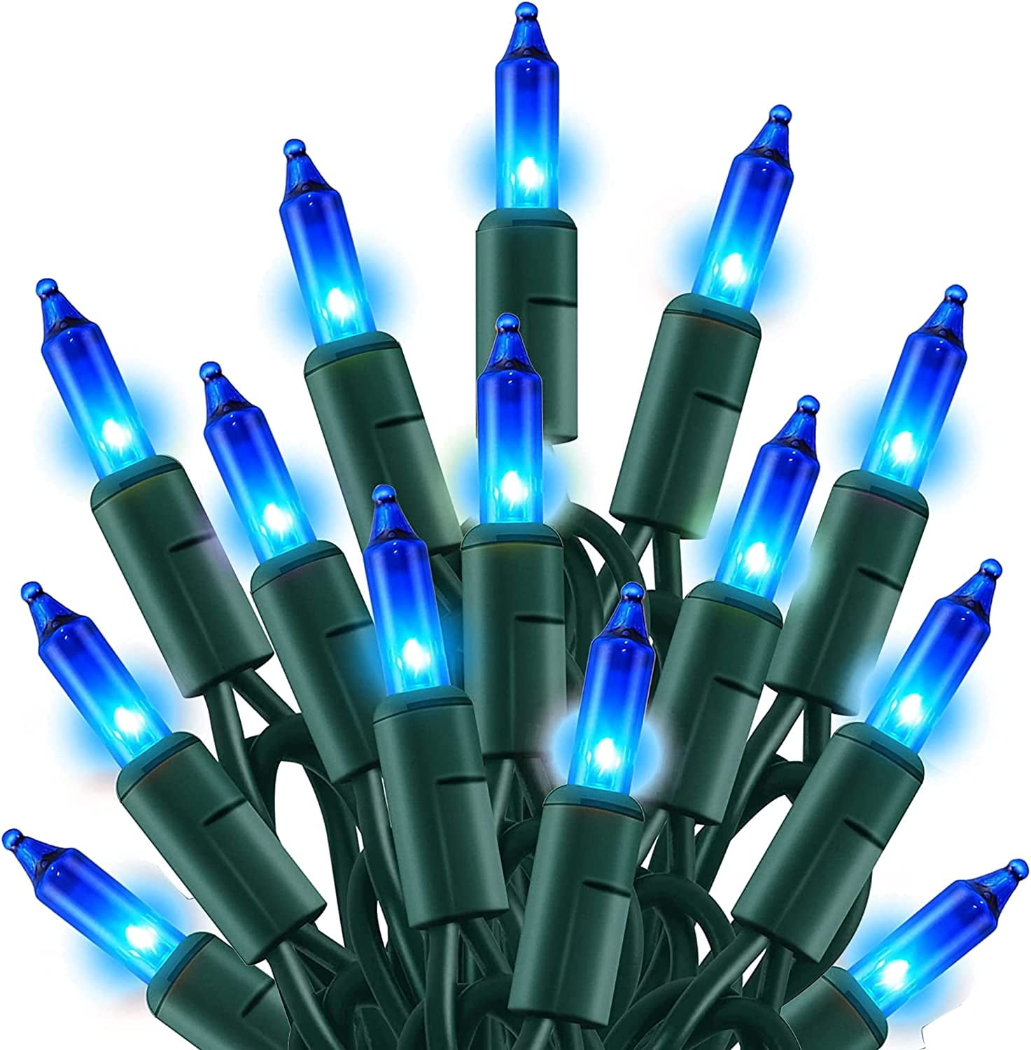 Christmas Lights Indoor Outdoor, 16.4FT 50 Count Incandescent Mini