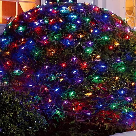 Christmas Lights, LED Christmas Net Lights Outdoor, Waterproof Christmas Net Lights, 192 LED 9.8 FT x 6.6 FT 8 Modes Plug in, Decor for Bushes Garden Party Xmas Tree