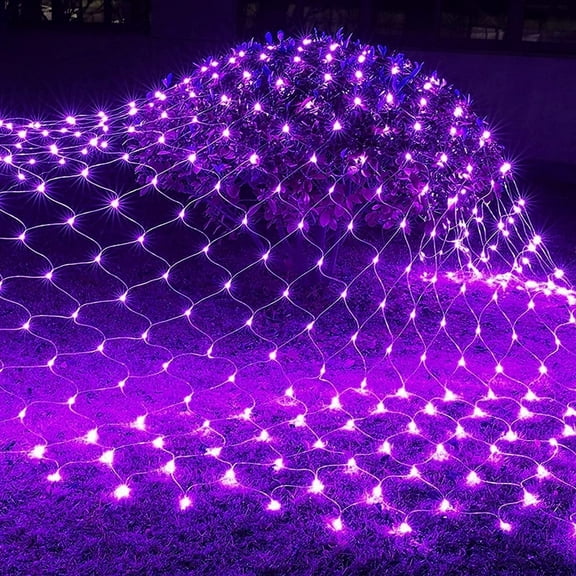 Christmas Lights, LED Christmas Net Lights Outdoor, Waterproof Christmas Net Lights, 192 LED 9.8 ft x 6.6 ft 8 Modes Plug in, Decor for Bushes Garden Party Xmas Tree