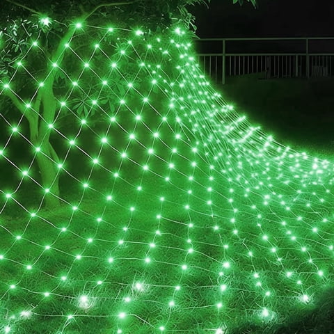 Christmas Lights, LED Christmas Net Lights Outdoor, Waterproof Mesh String Lights, 192 LED 9.8 ft x 6.6 ft 8 Modes Plug in, Decor for Bushes Garden Party Xmas Tree