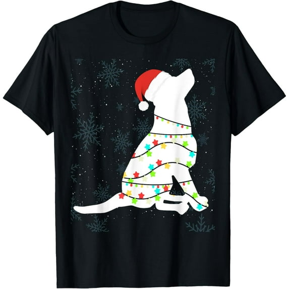 Christmas Lights Labrador Retriever T Shirt Dog Lover Gift T-Shirt