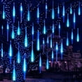 Christmas Lights, Meteor Shower Icicle String Lights, 18 Inches 8 Tubes