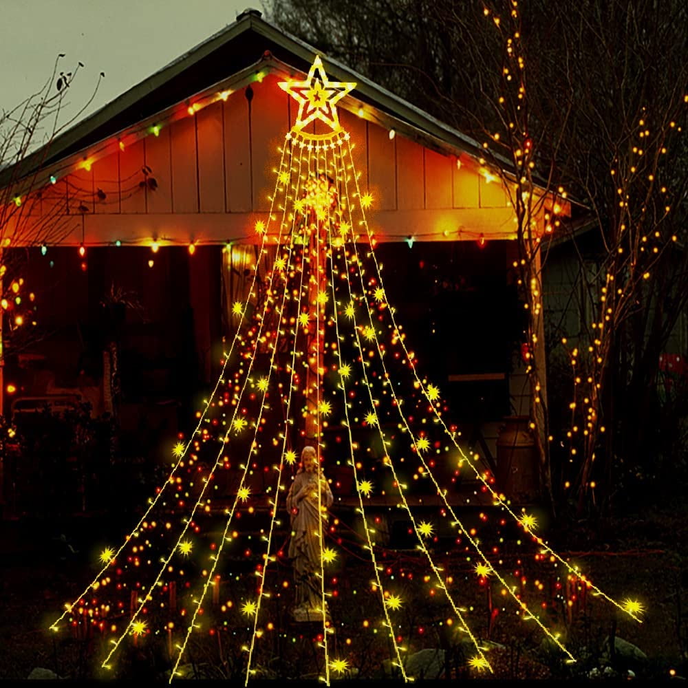 Free Shipping! Christmas Lights Outdoor, 12.5ft 8Lighting Modes — free download