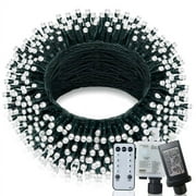 Christmas Lights Outdoor 197 FT Plug-in 8 Modes Timer LED String Fairy Lights