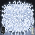 Christmas Lights Outdoor 800LED 262FT, Cool White Plug in Fairy Lights