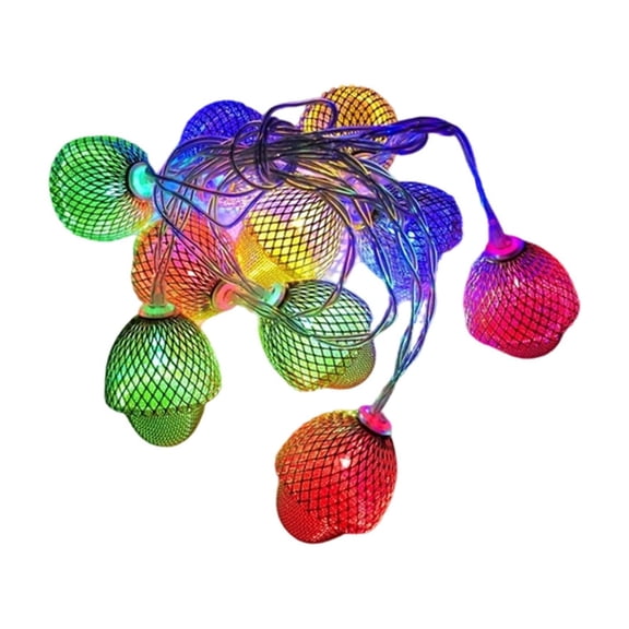 Christmas Lights Outdoor Christmas Hazelnut Pine Cone String Lights Thanksgiving Party Room Garden Decorative Lights Outdoor String Lights