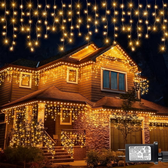 Outdoor String Lights, 32.8 ft 400 LED String Lights for Wedding Party Home Decor