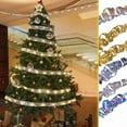 thumbnail image 1 of Christmas Lights Outdoor Ribbons Christmas Light Strings Colorful Lights Christmas Decorations Christmas Tree Ornaments Pendants Gold Stamping Double Layered Christmas Tree Decorations Lights, 1 of 4