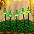 thumbnail image 1 of Christmas Lights Outdoor, Solar Christmas Decorations, Colorful Snowman Candy Ground Plug Lights String for Patio, Plastic Red Green Holiday Decorative, 1 of 7