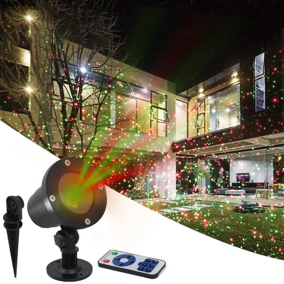 Christmas Lights Projector Laser Light Xmas Spotlight Projectors with Remote Waterproof Outdoor Landscape Spotlights for Holiday Yard Decorations