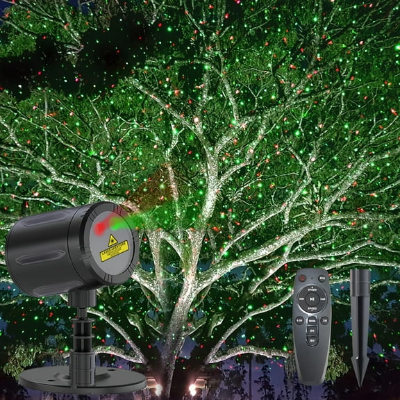 Christmas Lights Projector Outdoor, Christmas Laser Lights with Remote Control for Outdoor Outside Christmas Decorations Farmhouse Christmas Decor