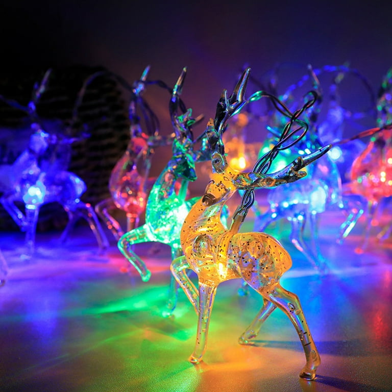 Battery operated light up reindeer clearance