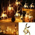thumbnail image 1 of Christmas Lights Reindeer String Lights with 10 LED Lights, 4.9Ft Elks String Lights USB Charging Indoor Outdoor Christmas Decorations, Winter Decors for Front Yard Garden Party Desktop, 1 of 7