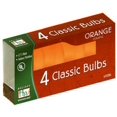 thumbnail image 1 of Christmas Lights Replacement Bulb, C7, Orange Ceramic, 4 PK., Noma, 1074O-88, 1 of 2