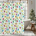 thumbnail image 1 of Christmas Lights Shower Curtain Bathroom Decor, Fabric Waterproof Holiday Xmas Christmas Shower Curtains for Bathroom Decorations, White with Hooks 60"W x 72"L (Pack of 1), 1 of 6