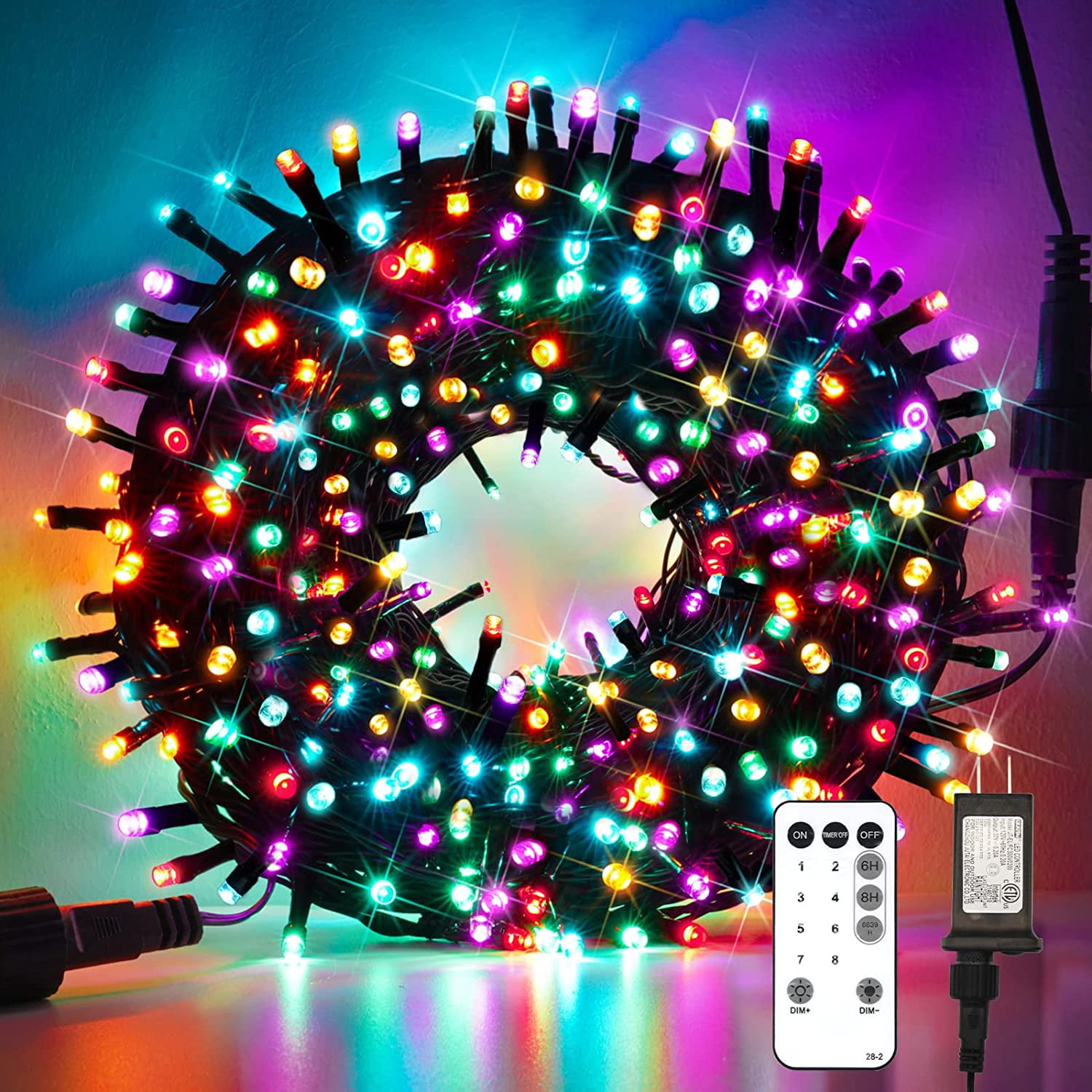 Christmas Lights Solar Fairy String Lights 72ft 200 LED Landscape