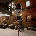 thumbnail image 1 of Christmas Lights Solar Lights Stakes for Outdoor Garden Lawn Yard Decoration, Snowman Candy Shaped Stake Lights Decorative Lights Outside, 1 of 6