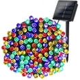 Solar Christmas Lights 200 LED, 72ft, MultiColor, Fairy Ambiance