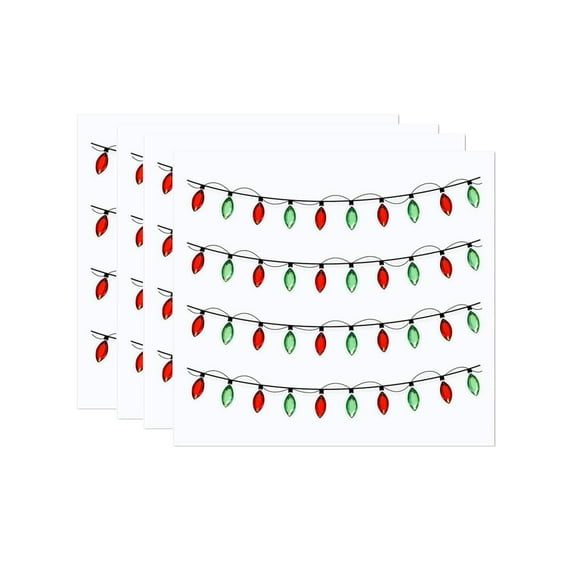 Christmas Lights Stickers for Crafts, Holiday Light Decals for DIY Projects, Christmas Tree Lighting Decorations, Removable Stickers for Home and Party Decorations