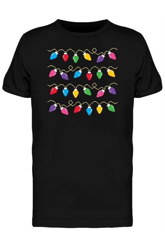 Christmas Lights Stream T-Shirt Men -Image by Shutterstock, Male x-Large